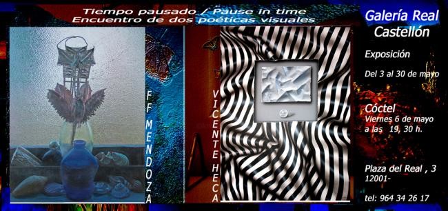 Ffmendoza - Invitation of the exhibiton pause in time -Castellon Spain